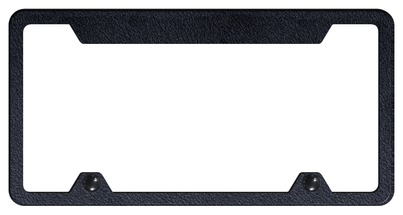 Blank Steel Truck Cut-Out Frame - Rugged Black