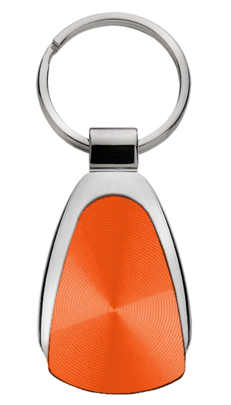 Blank Teardrop Key Fob - Orange