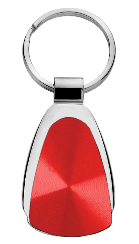Blank Teardrop Key Fob - Red