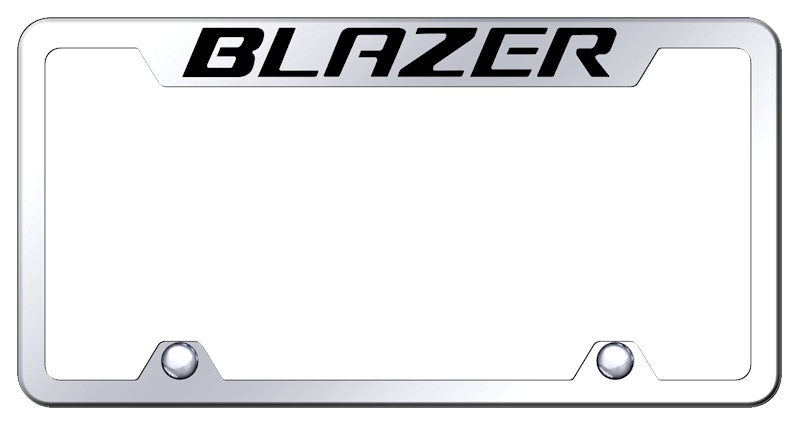 Blazer Steel Truck Cut-Out Frame - Laser Etched Mirrored
