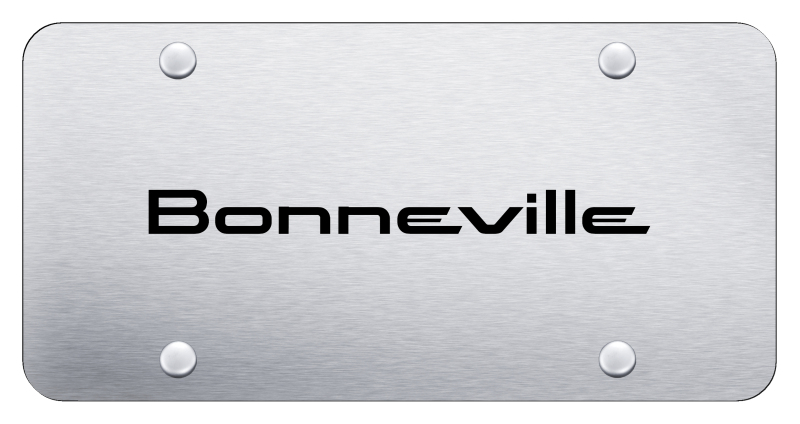 Bonneville License Plate - Laser Etched Brushed