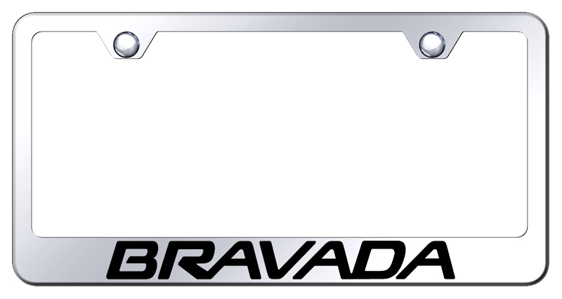 Bravada Stainless Steel Frame - Laser Etched Mirrored