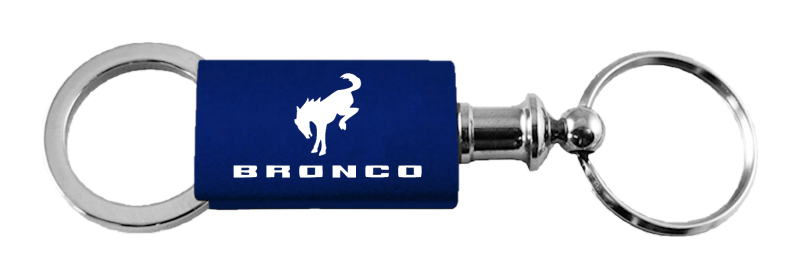 Bronco 2020 Anodized Aluminum Valet Key Fob - Navy