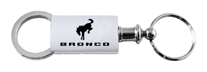 Bronco 2020 Anodized Aluminum Valet Key Fob - Silver