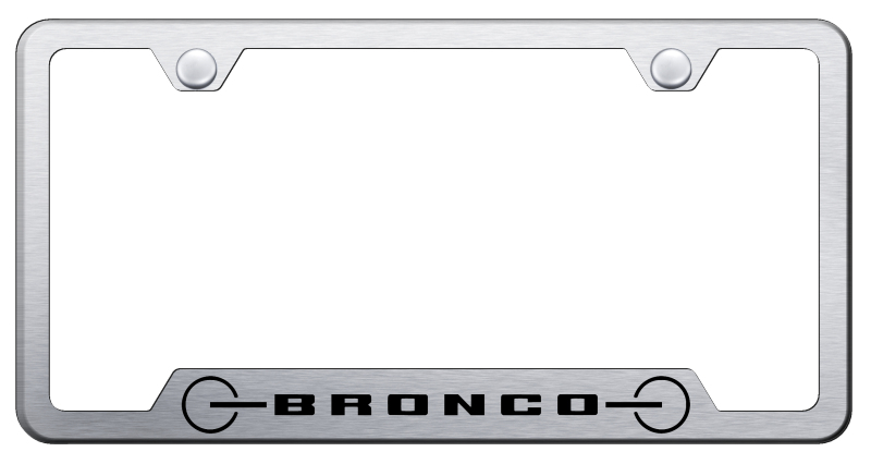 Bronco 2020 Grill Cut-Out Frame - Laser Etched Brushed