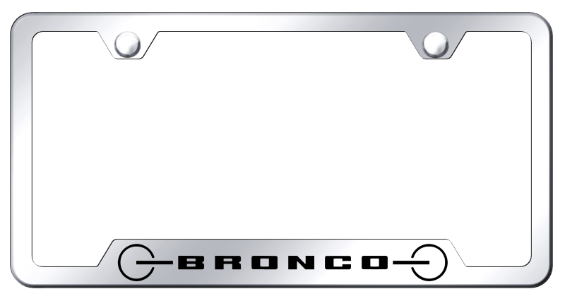 Bronco 2020 Grill Cut-Out Frame - Laser Etched Mirrored