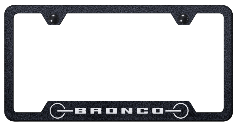 Bronco 2020 Grill Cut-Out Frame - Laser Etched Rugged Black