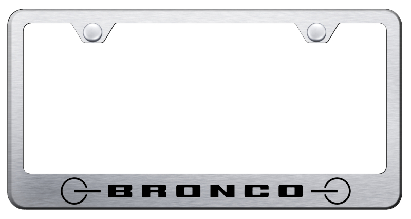 Bronco 2020 Grill Stainless Steel Frame - Etched Brushed