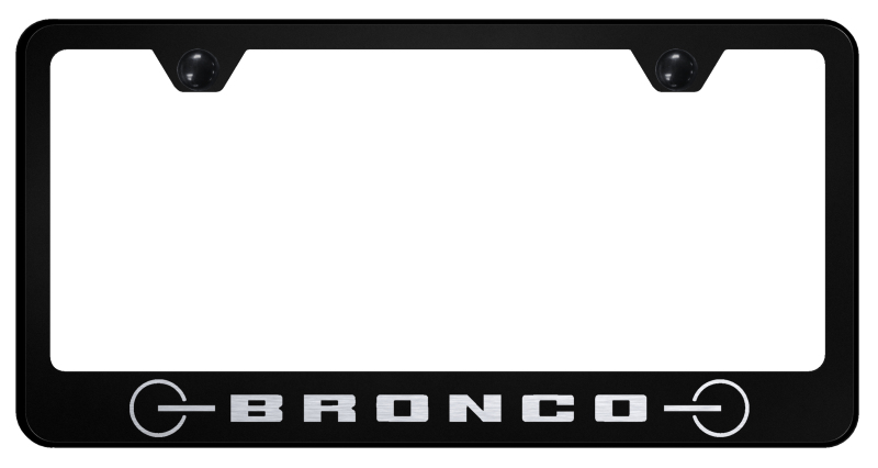 Bronco 2020 Grill Stainless Steel Frame - Laser Etched Black