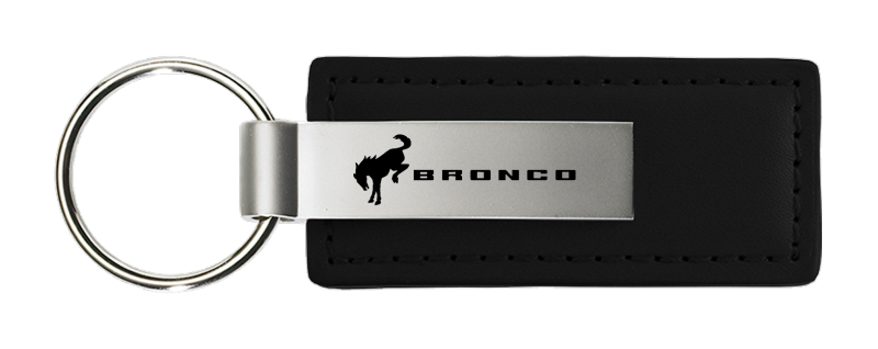 Bronco 2020 Leather Key Fob - Black