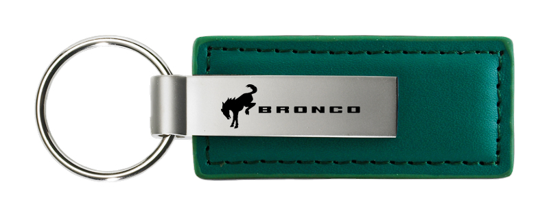 Bronco 2020 Leather Key Fob - Green