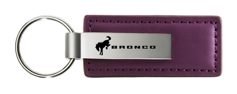 Bronco 2020 Leather Key Fob - Purple