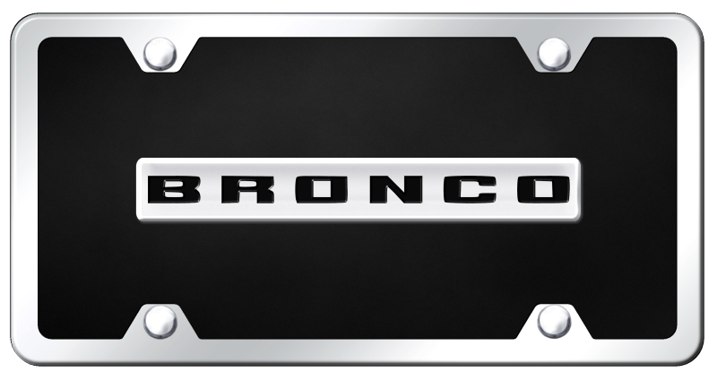 Bronco 2020 Name Acrylic Kit - Chrome on Black