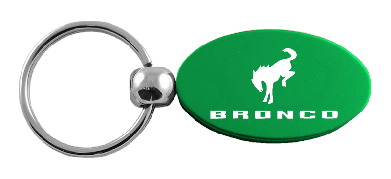 Bronco 2020 Oval Key Fob - Green