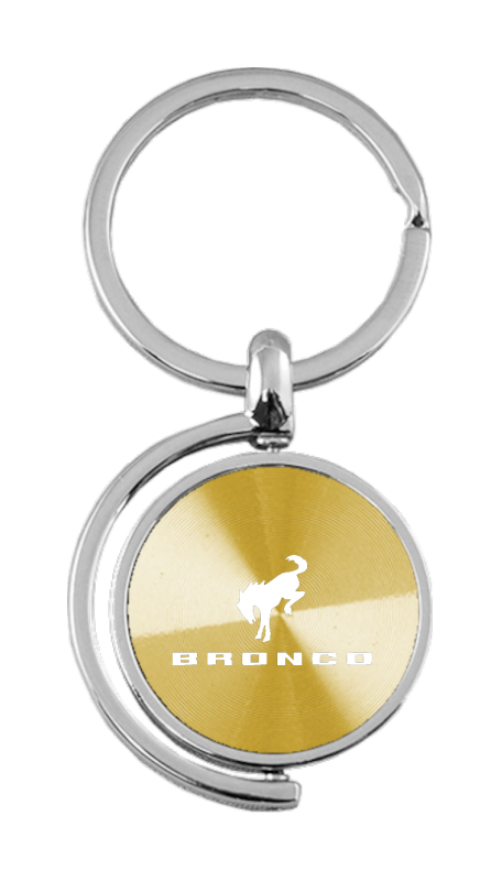 Bronco 2020 Spinner Key Fob - Gold