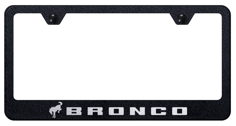 Bronco 2020 Stainless Frame - Laser Etched Rugged Black