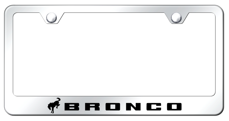 Bronco 2020 Stainless Steel Frame - Laser Etched Mirrored