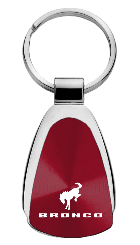 Bronco 2020 Teardrop Key Fob - Burgundy