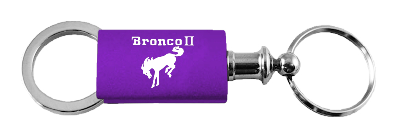 Bronco II Anodized Aluminum Valet Key Fob - Purple