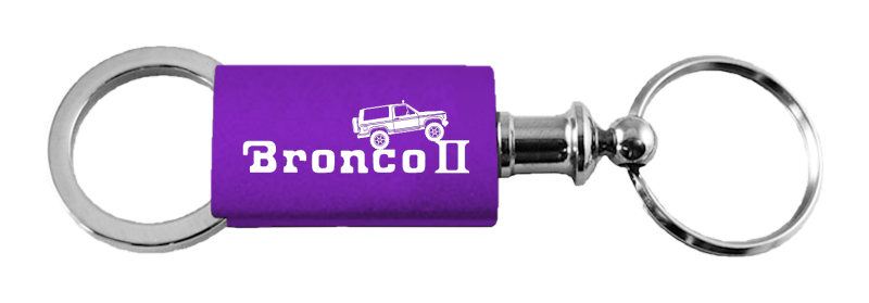 Bronco II Climbing Anodized Aluminum Valet Key Fob - Purple