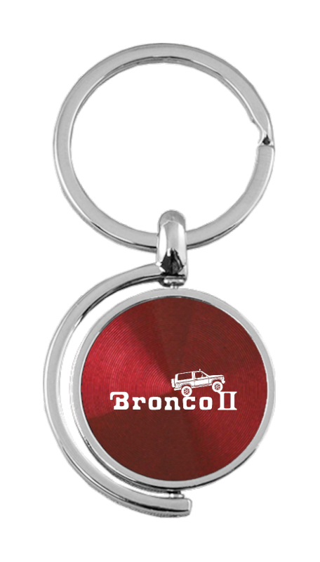 Bronco II Climbing Spinner Key Fob - Burgundy