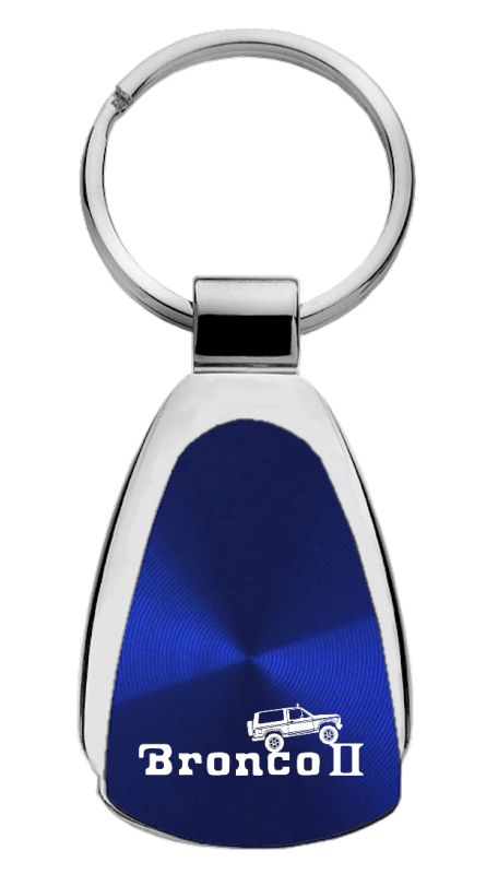 Bronco II Climbing Teardrop Key Fob - Blue