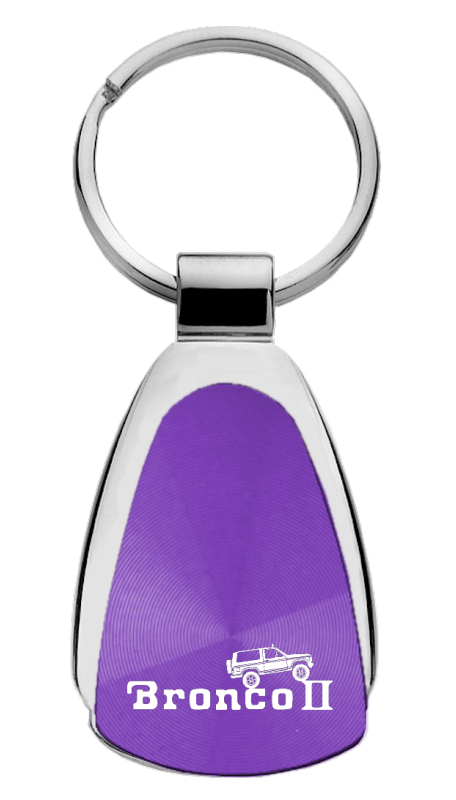 Bronco II Climbing Teardrop Key Fob - Purple