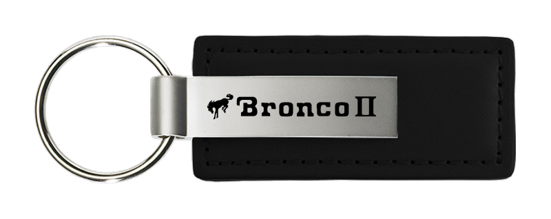 Bronco II Leather Key Fob - Black
