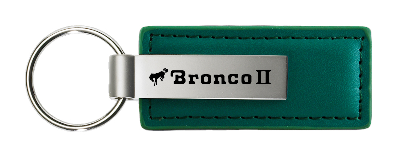 Bronco II Leather Key Fob - Green