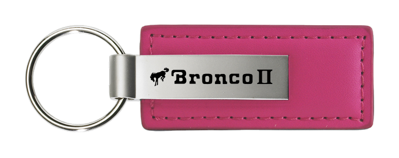 Bronco II Leather Key Fob - Pink