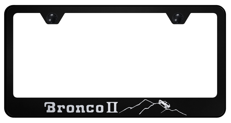 Bronco II Mountain Stainless Frame - Laser Etched Black
