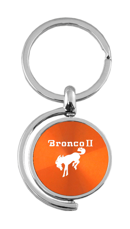 Bronco II Spinner Key Fob - Orange