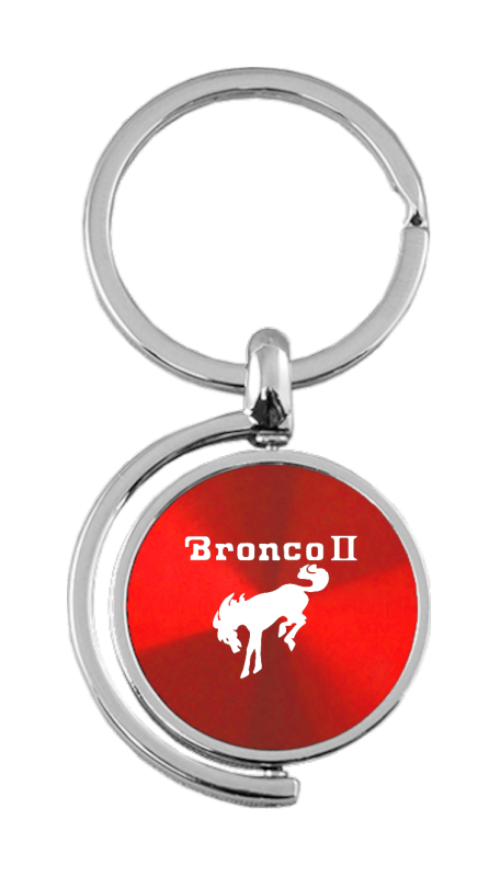 Bronco II Spinner Key Fob - Red