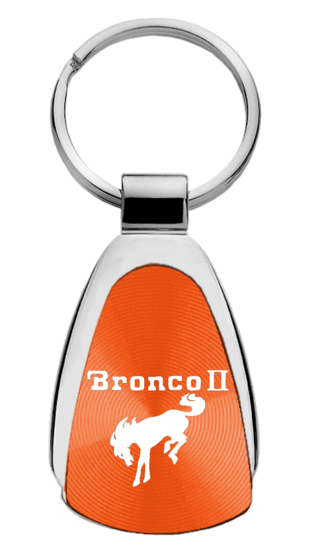 Bronco II Teardrop Key Fob - Orange