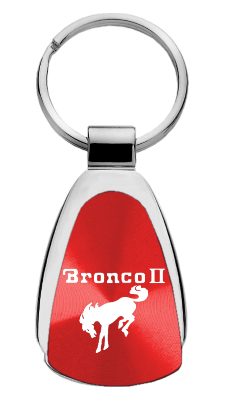 Bronco II Teardrop Key Fob - Red
