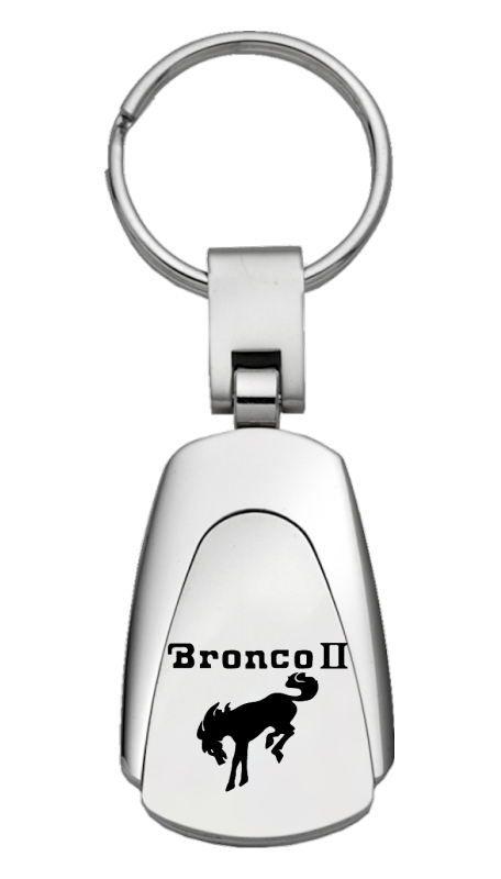 Bronco II Teardrop Key Fob - Silver