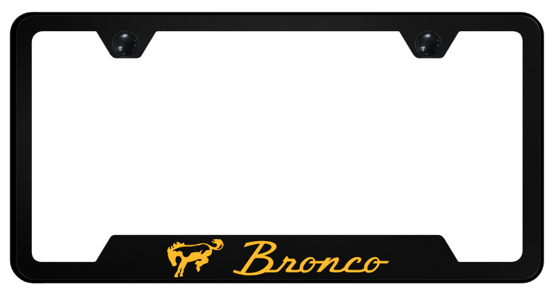 Bronco Orange PC Notched Frame - UV Print on Black
