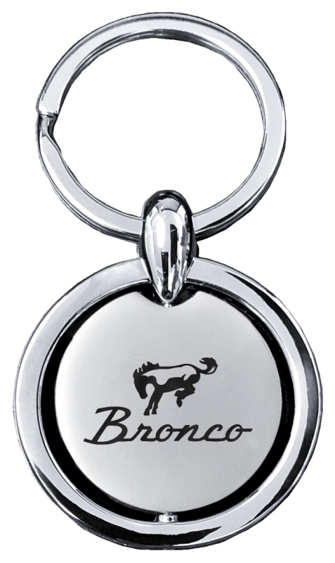 Bronco Revolver Key Fob - Silver