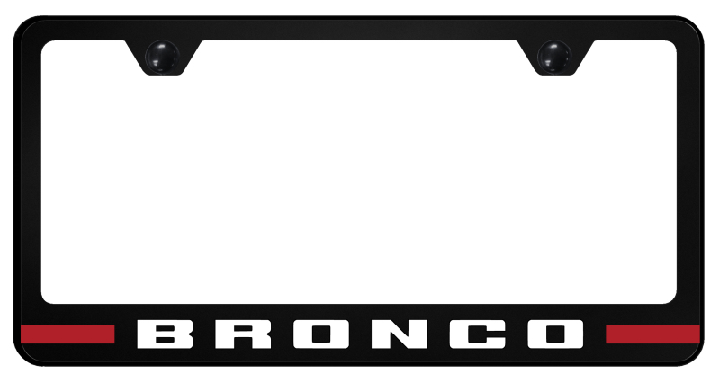 Bronco Stripe Red PC Frame - UV Print on Black