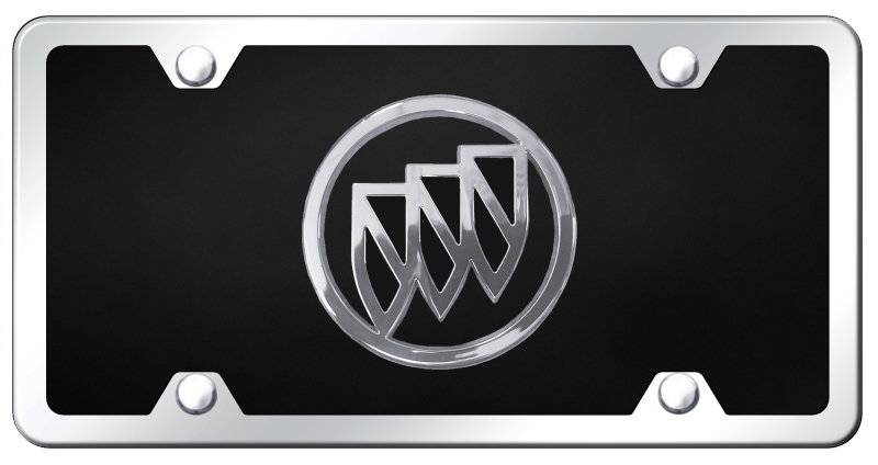 Buick (Black Fill) Acrylic Kit - Chrome on Black