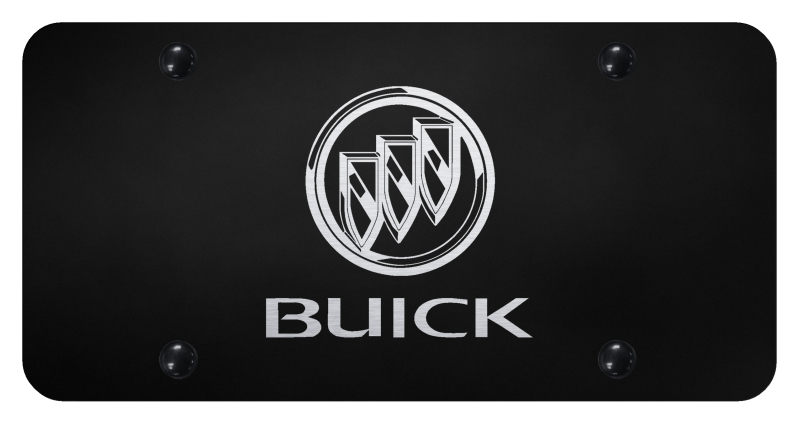 Buick License Plate - Laser Etched Black
