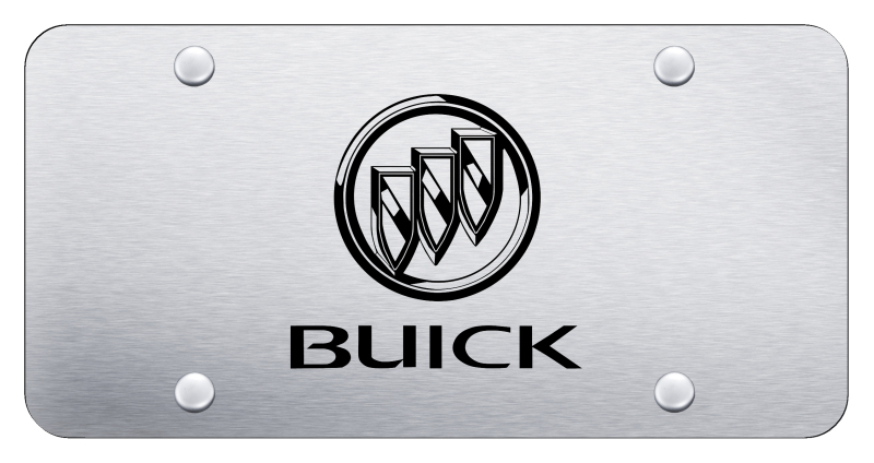 Buick License Plate - Laser Etched Brushed