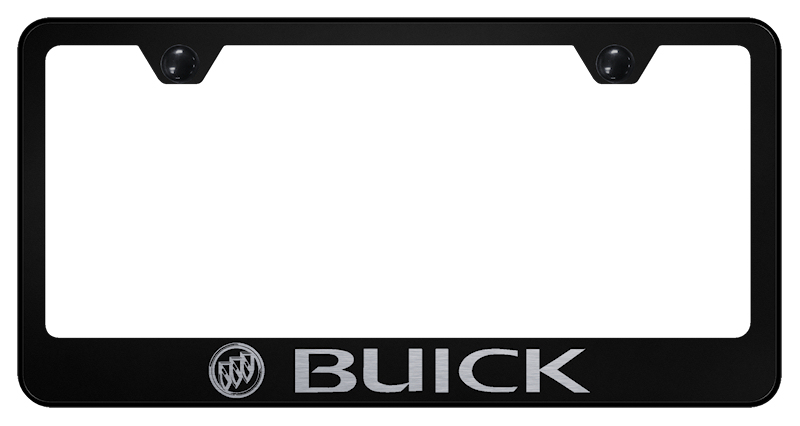 Buick Stainless Steel Frame - Laser Etched Black
