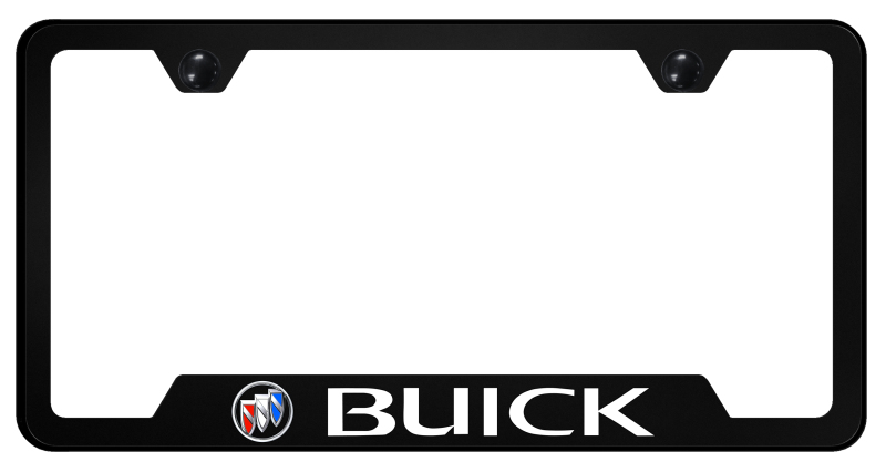 Buick (Tri-Color Fill) PC Notched Frame - UV Print on Black