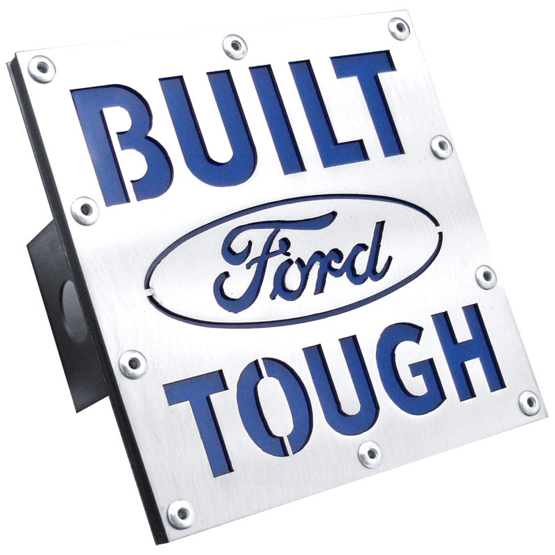 Built Ford Tough Class III Stainless Steel Hitch Plug - Hitch Finish:Brushed - Class III