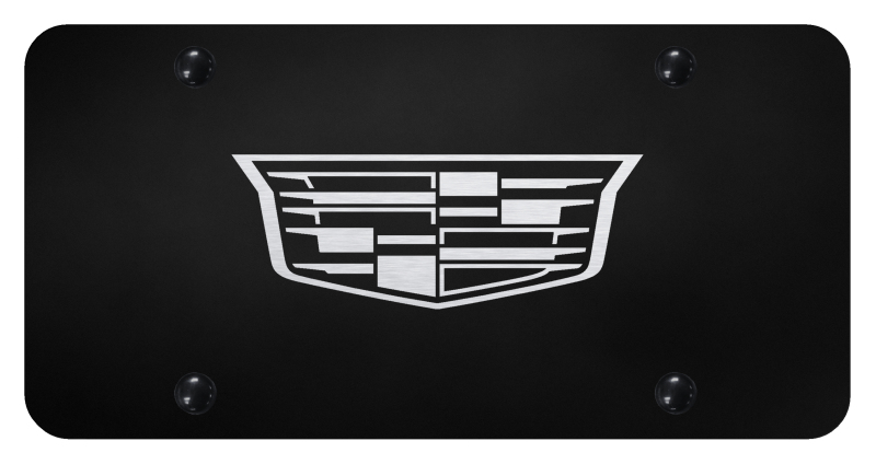 Cadillac 2014 (Logo Only) License Plate - Laser Etched Blac