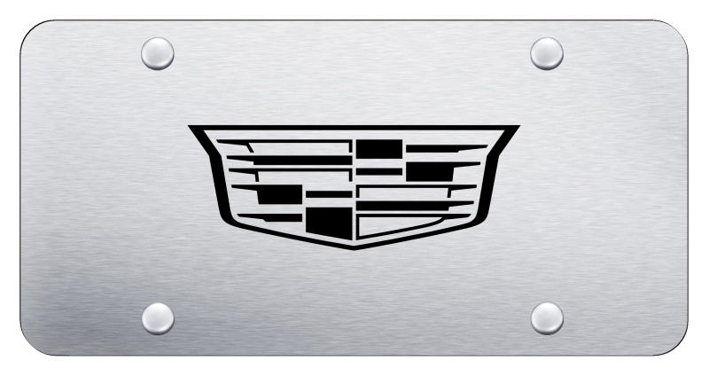 Cadillac 2014 (Logo Only) Plate - Laser Etched Brushed