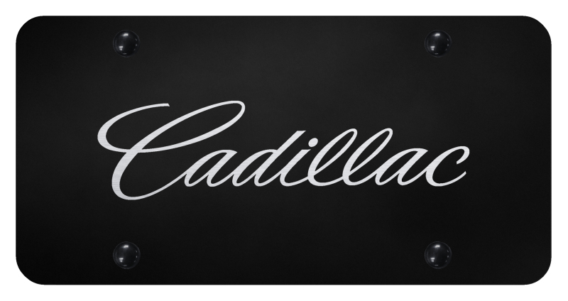 Cadillac 2014 (Name Only) License Plate - Laser Etched Blac
