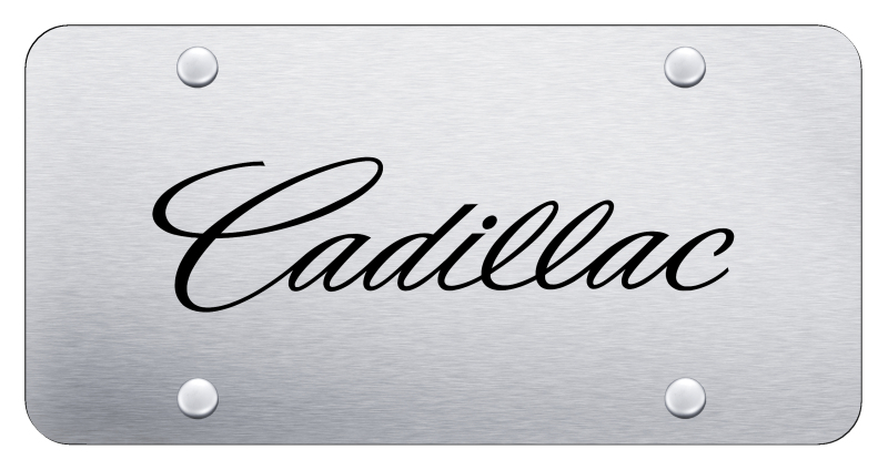 Cadillac 2014 (Name Only) Plate - Laser Etched Brushed