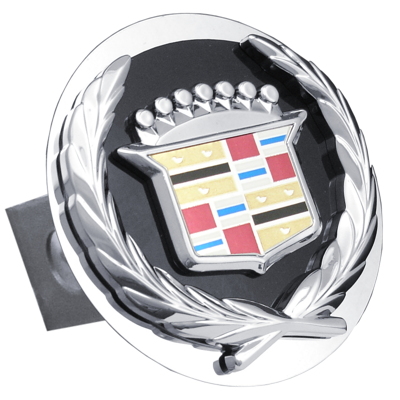 Cadillac (Black Backing) Class II Hitch Plug - Mirrored